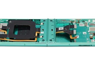 Original Service OLED Motorola Razr 60 XT2553 Hauptdisplay Rahmen Grün