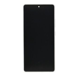 Samsung Galaxy S10 Lite G770F Display und Touchscreen-Digitizer mit Rahmen Prism White Service Pack