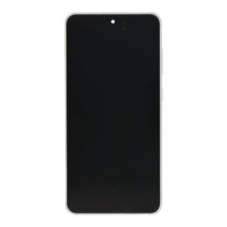 Samsung Original Service Pack Display Galaxy S21 FE G990B mit Rahmen White