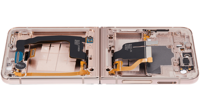 Orig. OLED Display Samsung Galaxy Z Flip 4 5G mit Rahmen Pink Gold aufgearbeitet