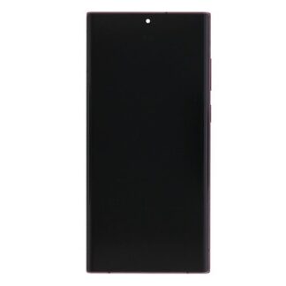 Samsung Galaxy S22 Ultra S908B Original Service Pack Display mit Rahmen Burgundy