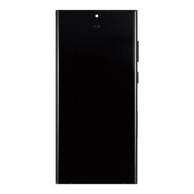 Samsung S22 Ultra S908B Original Display Rahmen Graphite/Rot/Sky Blue