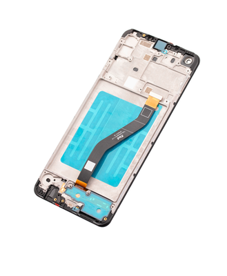 Original LCD Display für Samsung Galaxy A21 mit Rahmen - aufgearbeitet