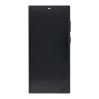 Samsung Galaxy S22 Ultra S908B Original Servicepack Display Rahmen Phantom Black