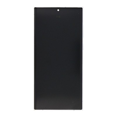 Samsung Galaxy S22 Ultra S908B Original Servicepack Display Rahmen Phantom White