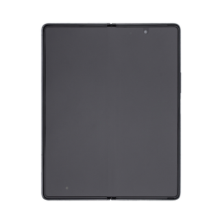 Samsung Z Fold2 5G Main F916B Original Display Rahmen Silber-Scharnier