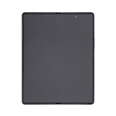 Samsung Z Fold2 5G Main F916B Original Display Rahmen Silber-Scharnier