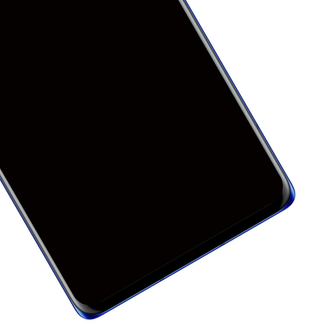Original OLED Display für LG Velvet 5G mit Rahmen Blau - aufgearbeitet