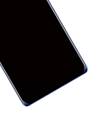 Original OLED Display für LG Velvet 5G mit Rahmen Blau - aufgearbeitet