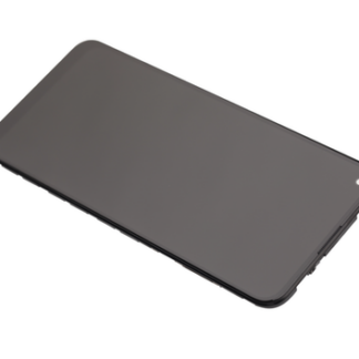 Original LCD Display für LG K61 mit Rahmen Schwarz - aufgearbeitet