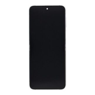 Samsung Original Service Pack Display Galaxy Z Flip6 Main F741B mit Rahmen White