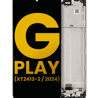 Original aufgearbeitet LCD Display Motorola Moto G Play XT2413 (2024) mit Rahmen