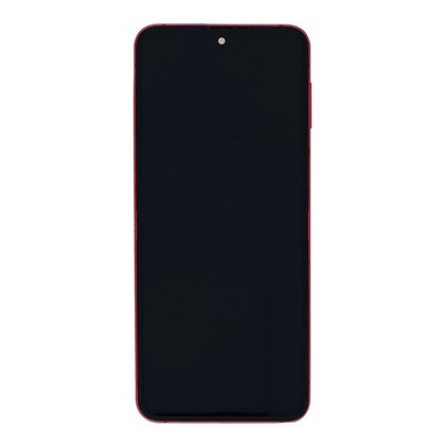 Samsung Galaxy Z Flip7 Main F766B Original Service Pack Display Rahmen Coral Red