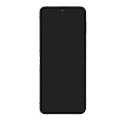 Samsung Galaxy Z Flip7 FE Main F761B Original Service Pack Display Rahmen Weiss
