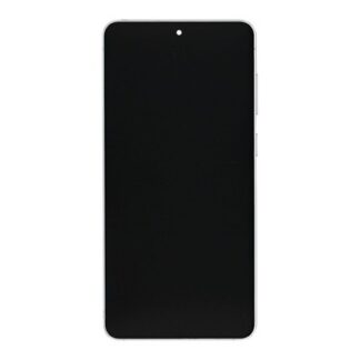 Samsung Galaxy S25 Edge S937B Display und Touchscreen-Digitizer mit Rahmen Titanium Silver Service Pack