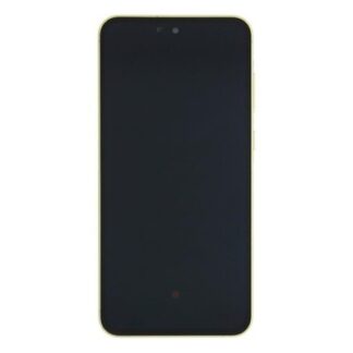 Samsung Galaxy A55 A556B Original vormontiert Display mit Rahmen Lemon