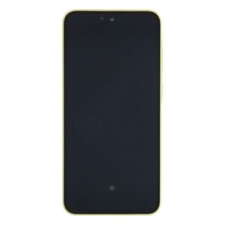 Samsung Galaxy A35 A356B Original vormontiert Display mit Rahmen Lemon