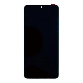 Huawei P30 neu Version Display und Touchscreen-Digitizer mit Rahmen Aurora Blue Service Pack