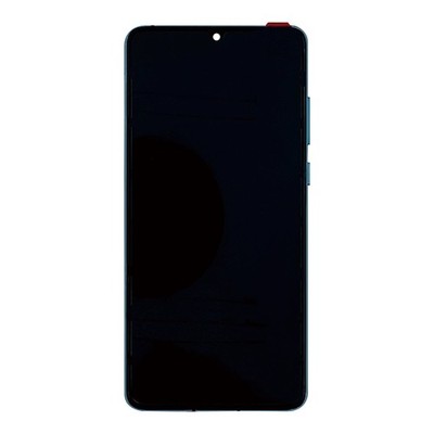 Huawei P30 neu Version Display und Touchscreen-Digitizer mit Rahmen Aurora Blue Service Pack