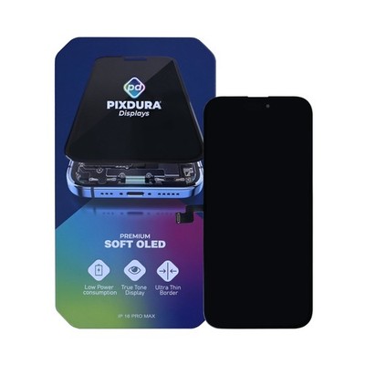 PIXDURA Display für iPhone 16 Pro Max Soft OLED Premium 120Hz Touchscreen