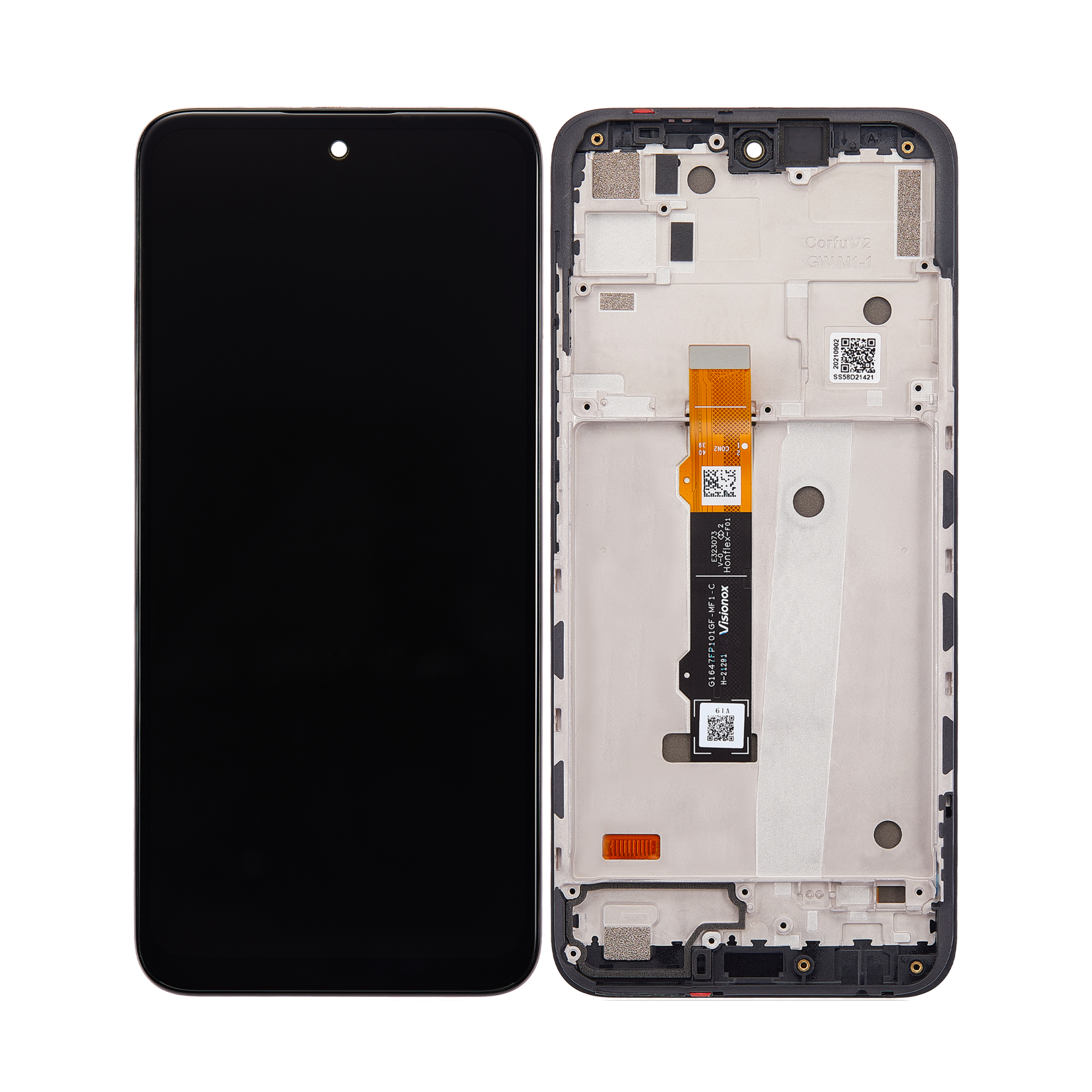 OEM Display für Motorola Moto G71 5G mit Rahmen Schwarz – Bild 4