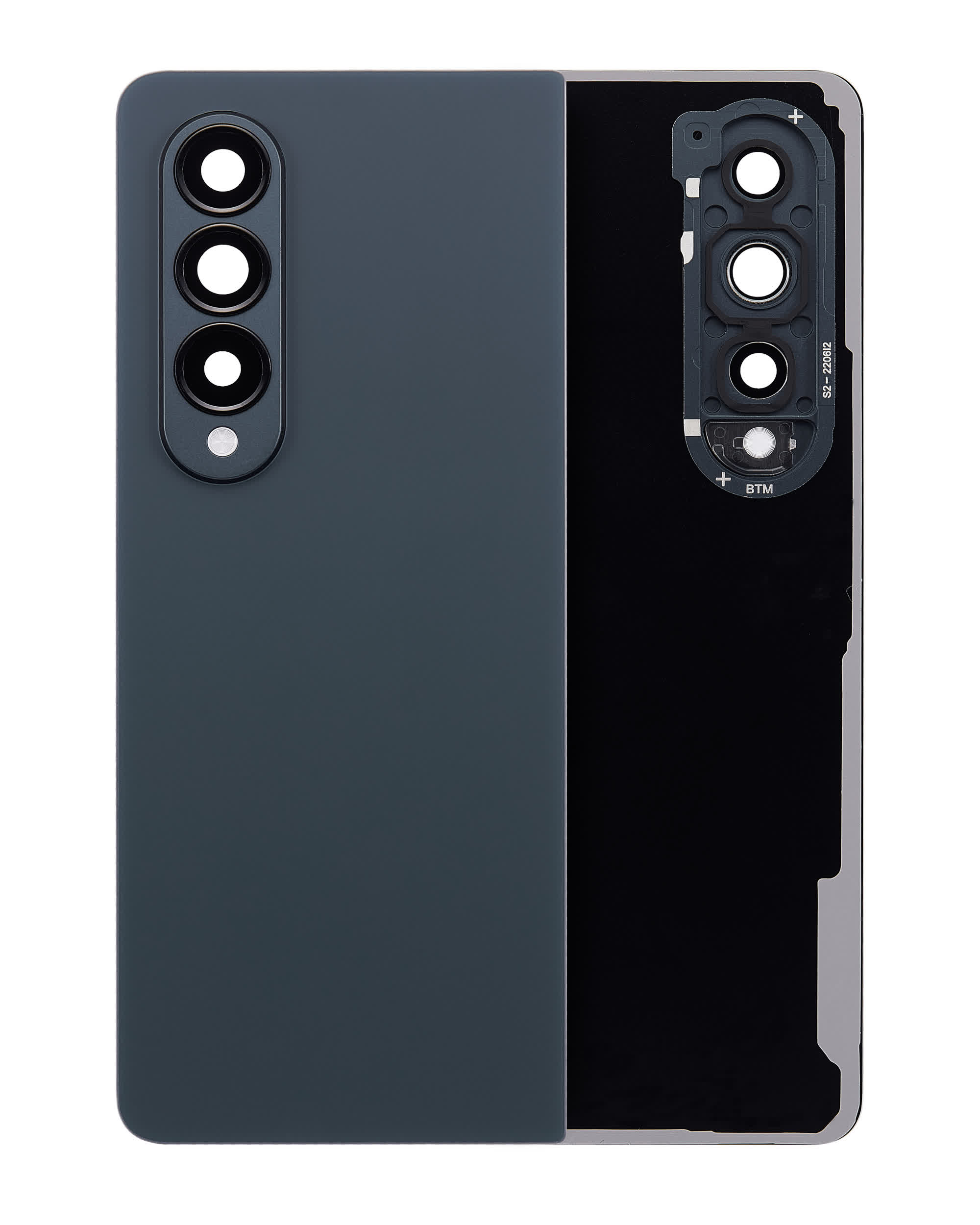 Rückdeckelglas mit Kameraglas für Samsung Galaxy Z Fold 4 (F936) (Graygreen)