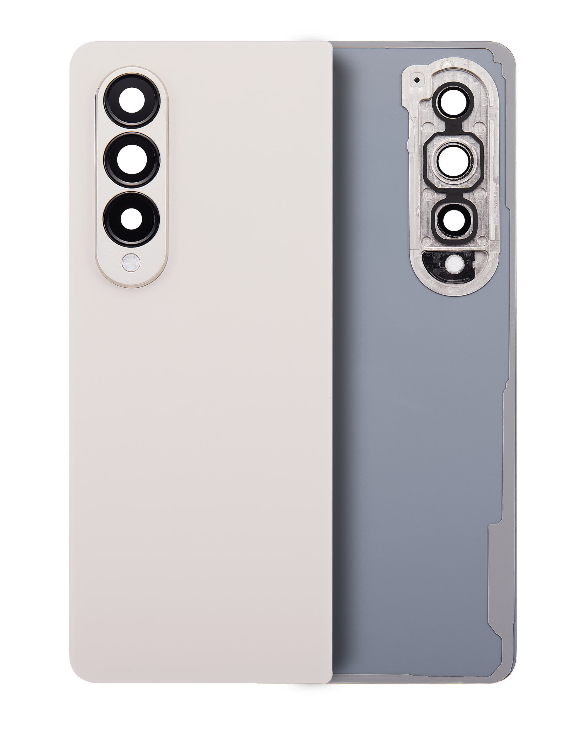 Rückdeckelglas mit Kameraglas für Samsung Galaxy Z Fold 4 (F936) (Beige)