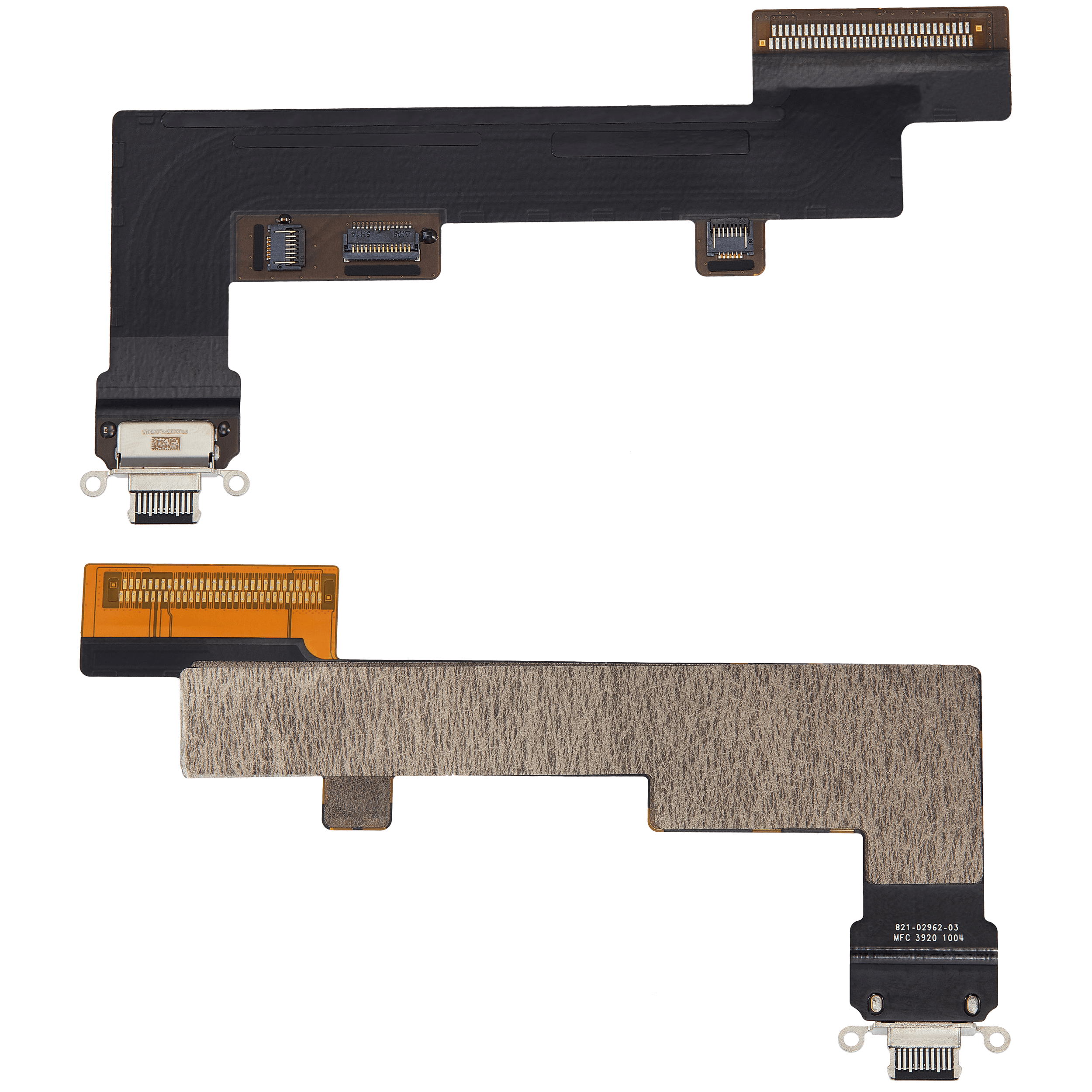 Ladebuchse Flexkabel für iPad Air 4 / iPad Air 5 (Cellular) (ausgebautes Originalteil: Grade A) (Black (Schwarz)) – Bild 2