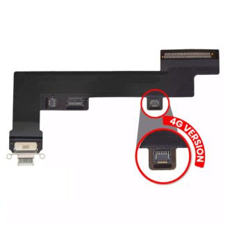 Ladebuchse Flexkabel für iPad Air 4 / iPad Air 5 (Cellular) (ausgebautes Originalteil: Grade A) (White (Weiß))