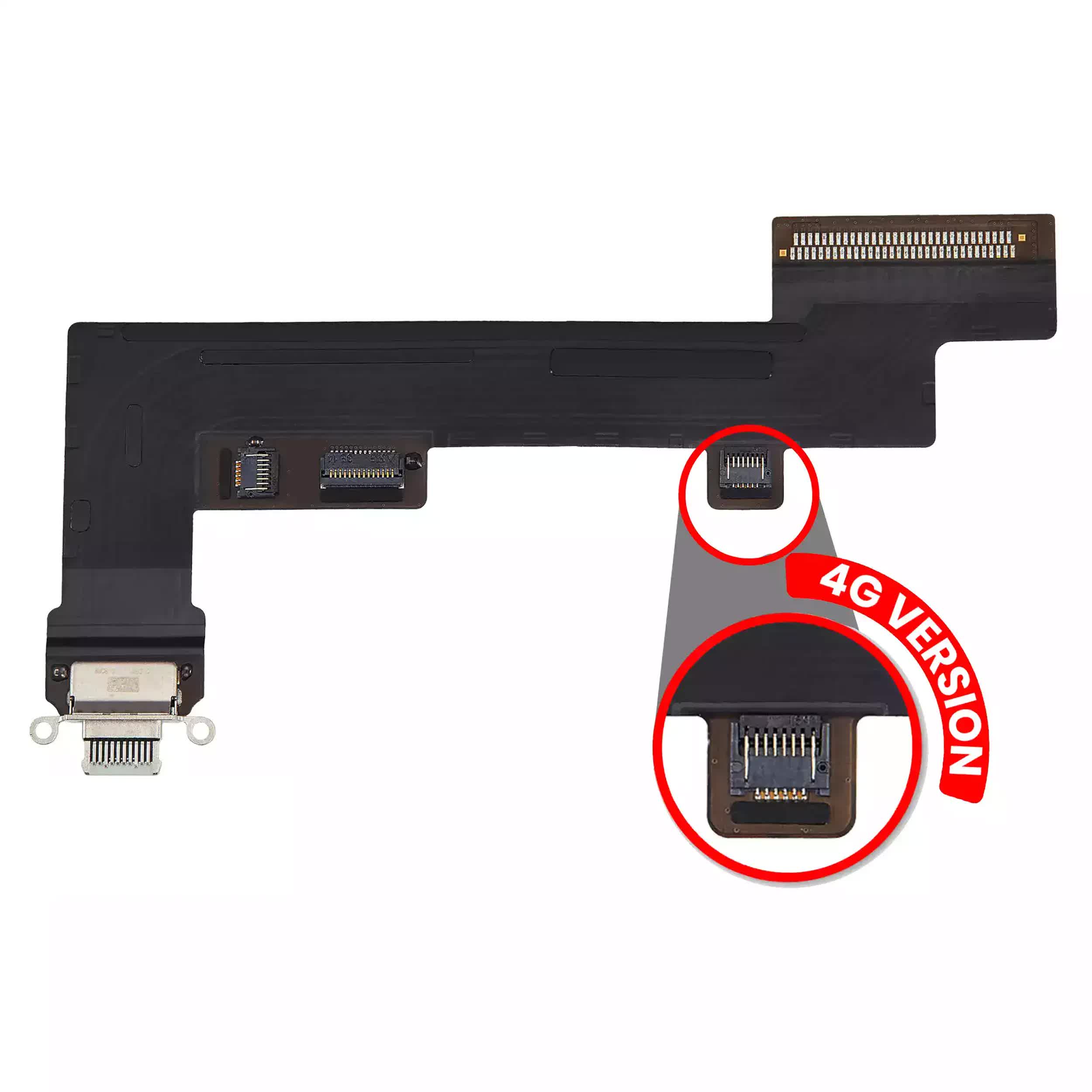 Ladebuchse Flexkabel für iPad Air 4 (Cellular) (ausgebautes Originalteil: Grade A) (Green (Grün))