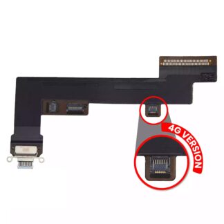 Ladebuchse Flexkabel für iPad Air 4 (Cellular) (ausgebautes Originalteil: Grade A) (Sky Blue)