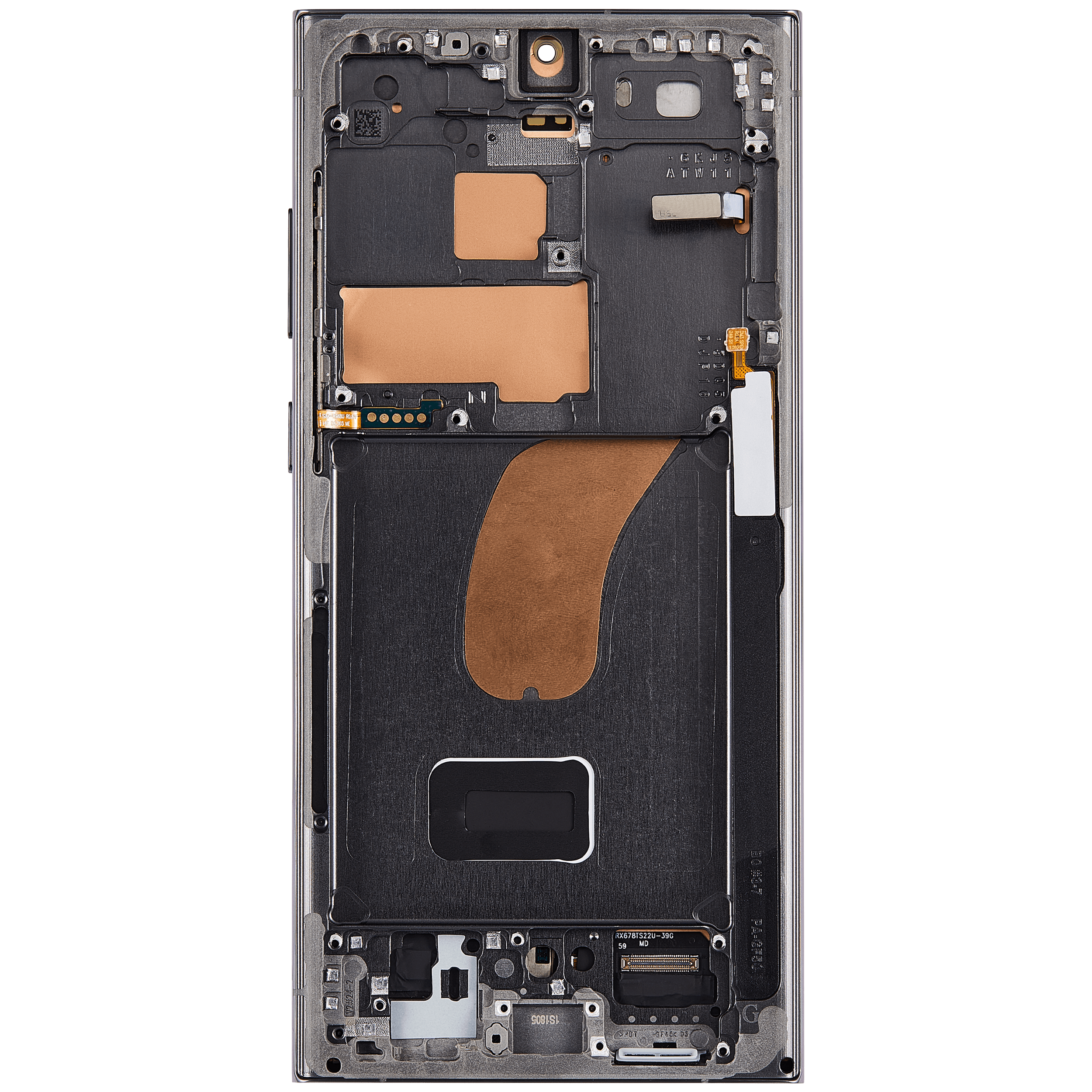 OLED Display mit Rahmen für Samsung Galaxy S23 Ultra 5G (US & International) (Service Pack) (Green (Grün)) – Bild 4