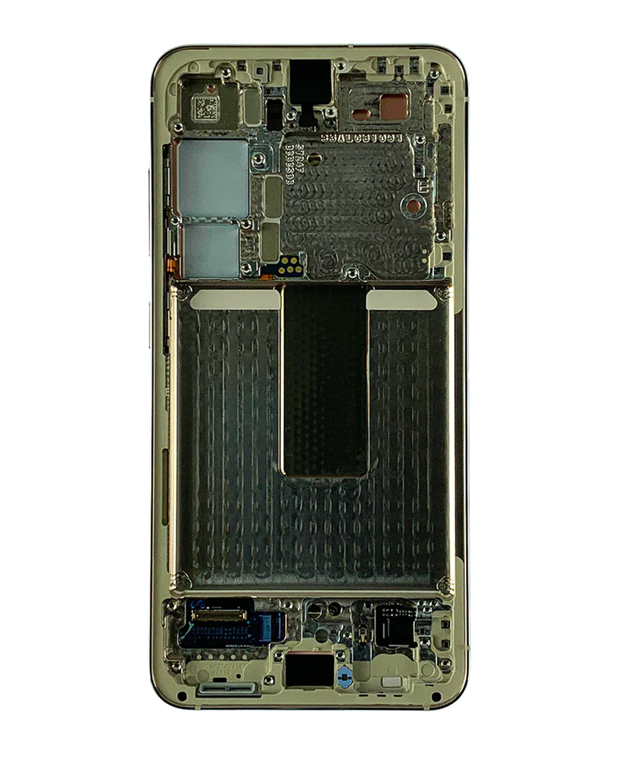 OLED Display mit Rahmen für Samsung Galaxy S23 5G (US & International) (Service Pack) (Cream) – Bild 3