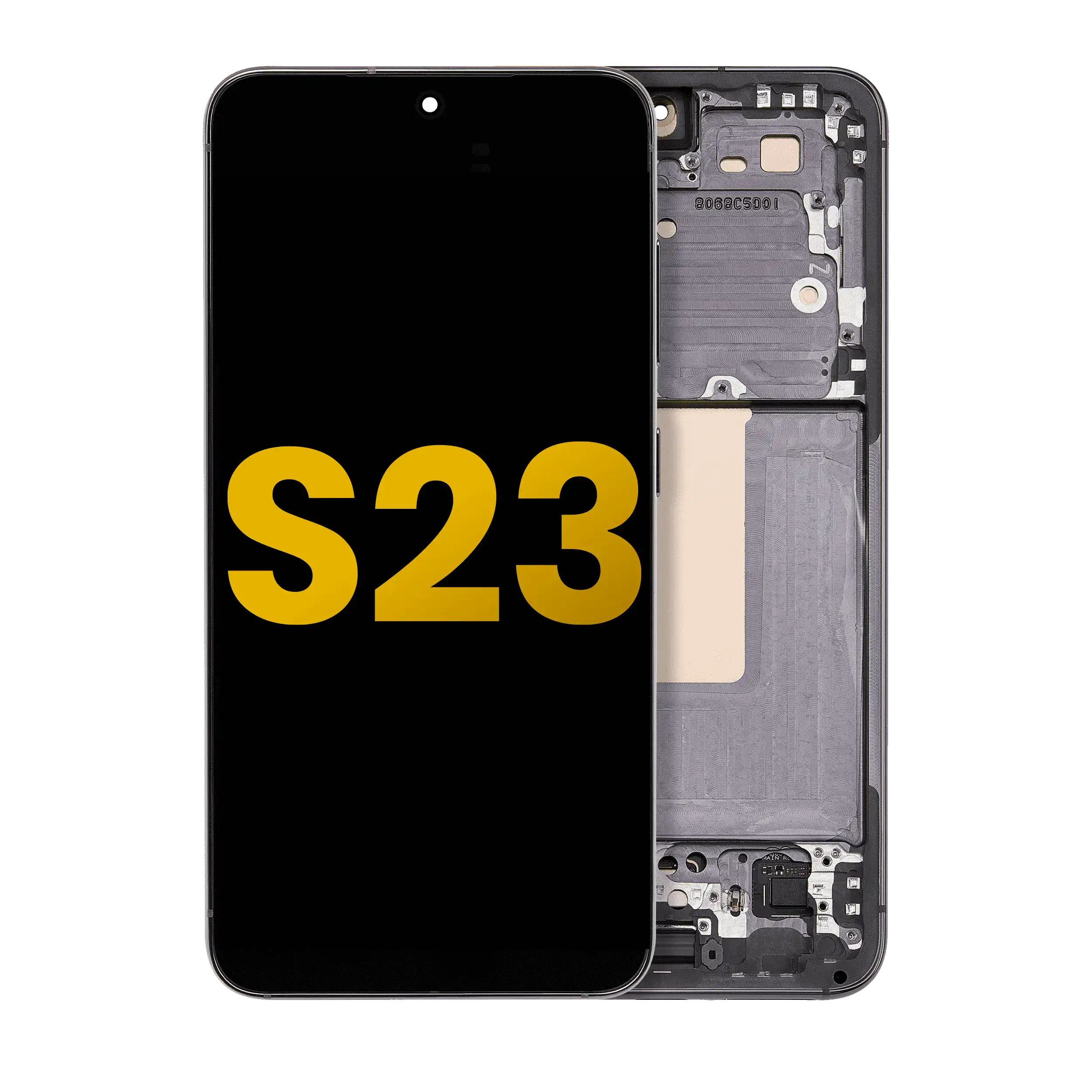 OLED Display mit Rahmen für Samsung Galaxy S23 5G (US & International) (Service Pack) (Lavender) – Bild 4