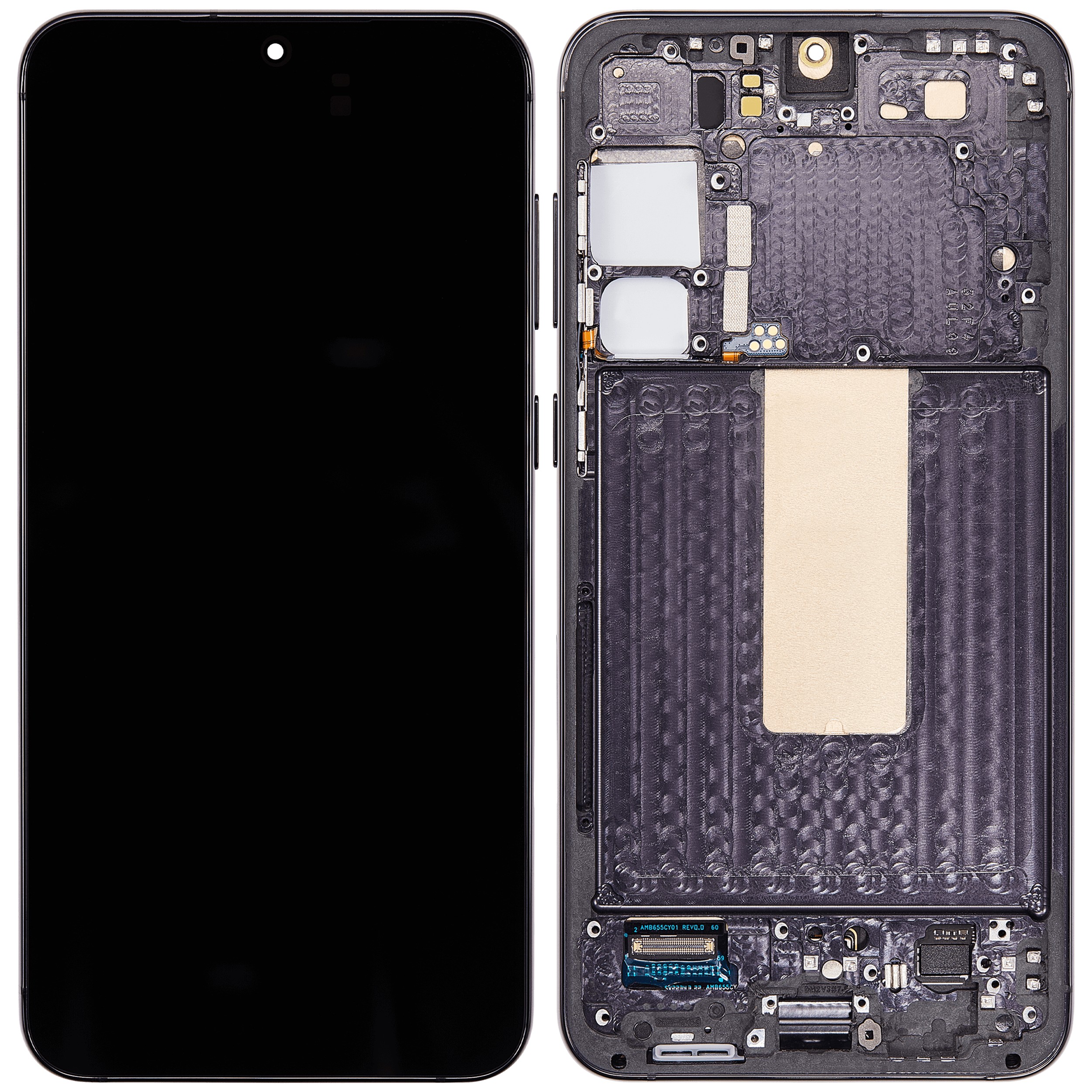 OLED Display mit Rahmen für Samsung Galaxy S23 Plus 5G (US & International) (Service Pack) (Phantom Black) – Bild 2