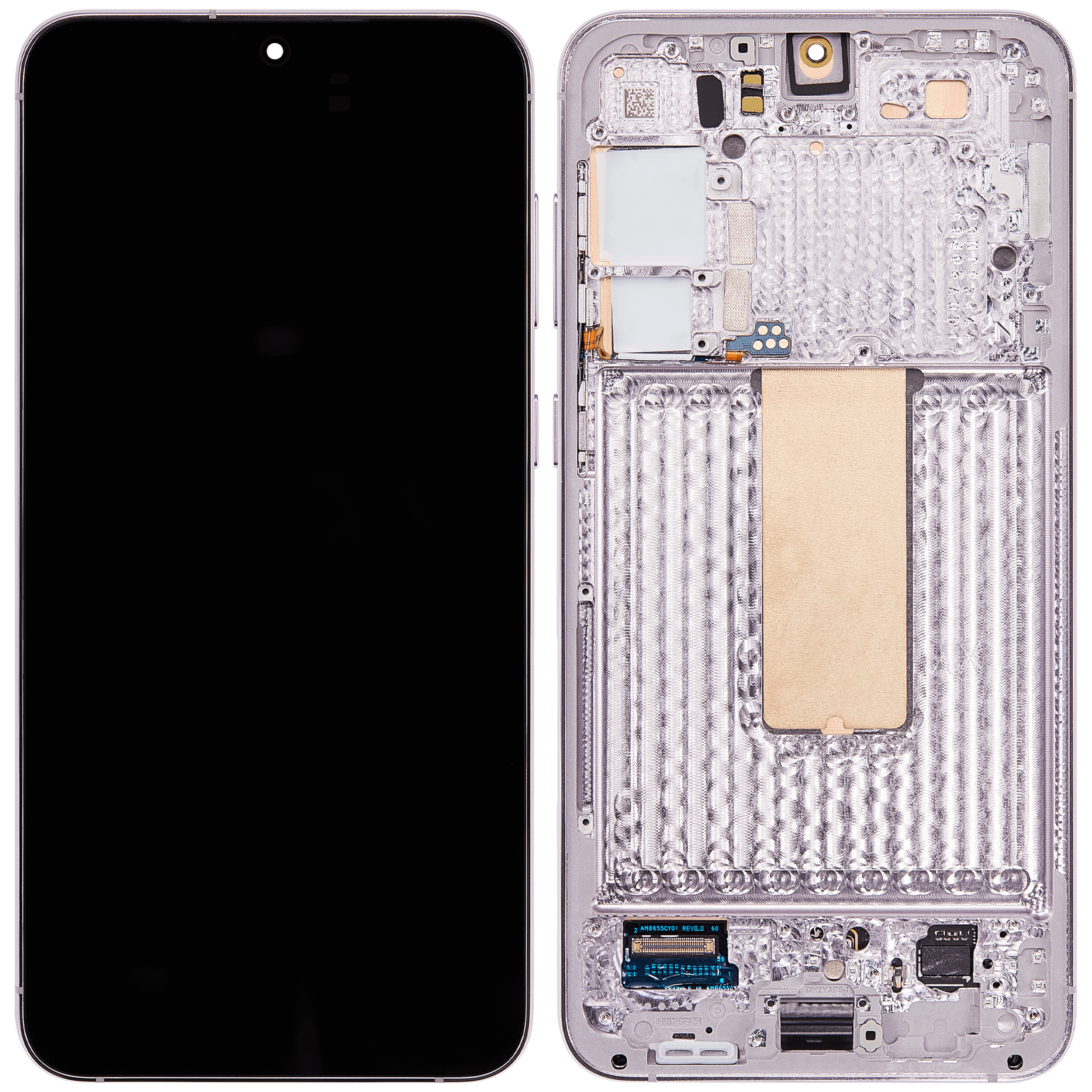 OLED Display mit Rahmen für Samsung Galaxy S23 Plus 5G (US & International) (Service Pack) (Lavender) – Bild 2