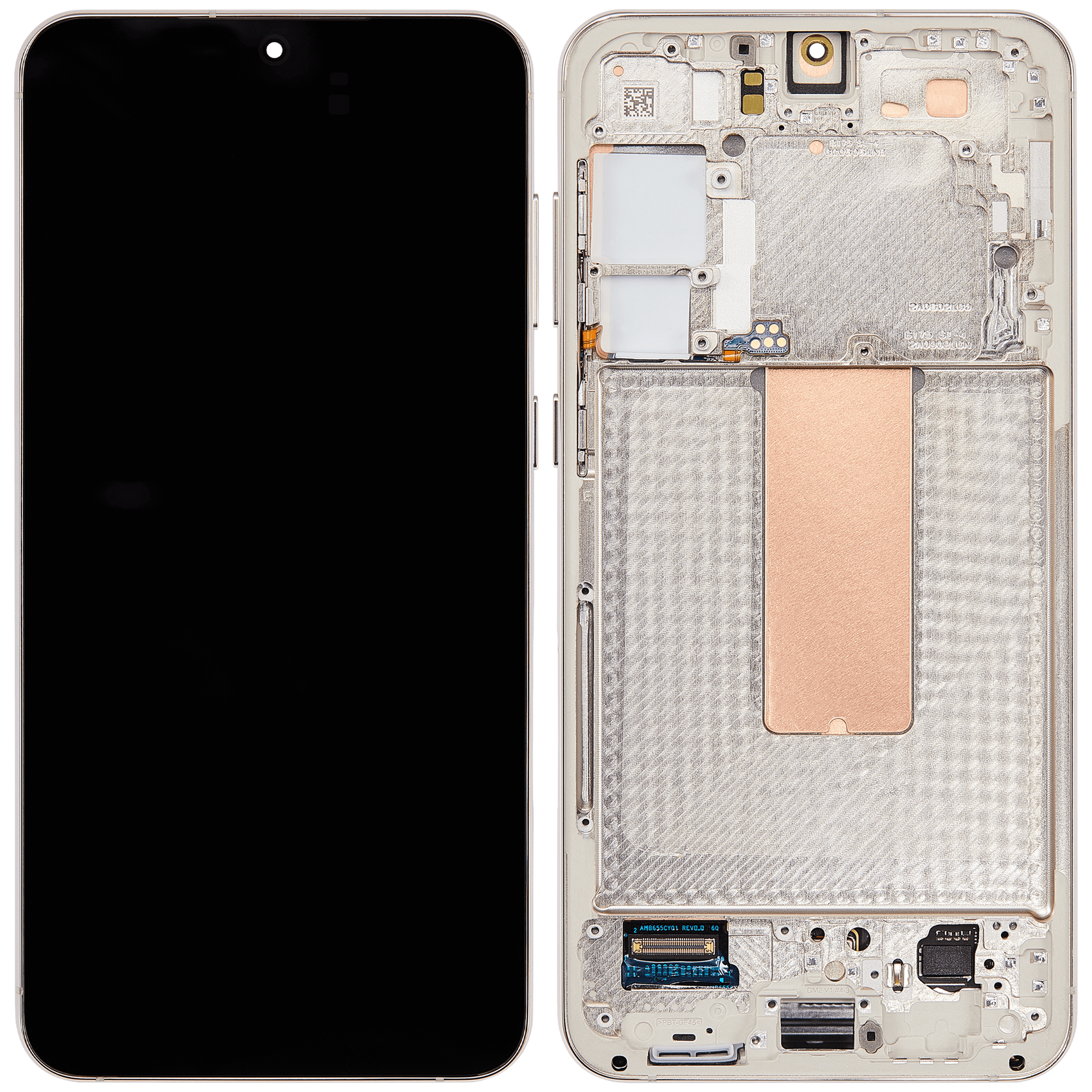 OLED Display mit Rahmen für Samsung Galaxy S23 Plus 5G (US & International) (Service Pack) (Cream) – Bild 2
