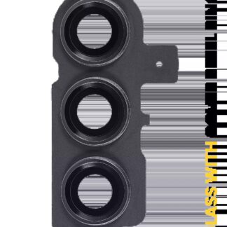 Rückkamera-Glas mit Abdeckung Blendenring für Samsung Galaxy S23 5G / S23 Plus 5G (Phantom Black)