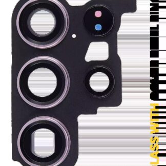 Rückkamera-Glas mit Abdeckung Blendenring für Samsung Galaxy S23 Ultra 5G (Lavender)