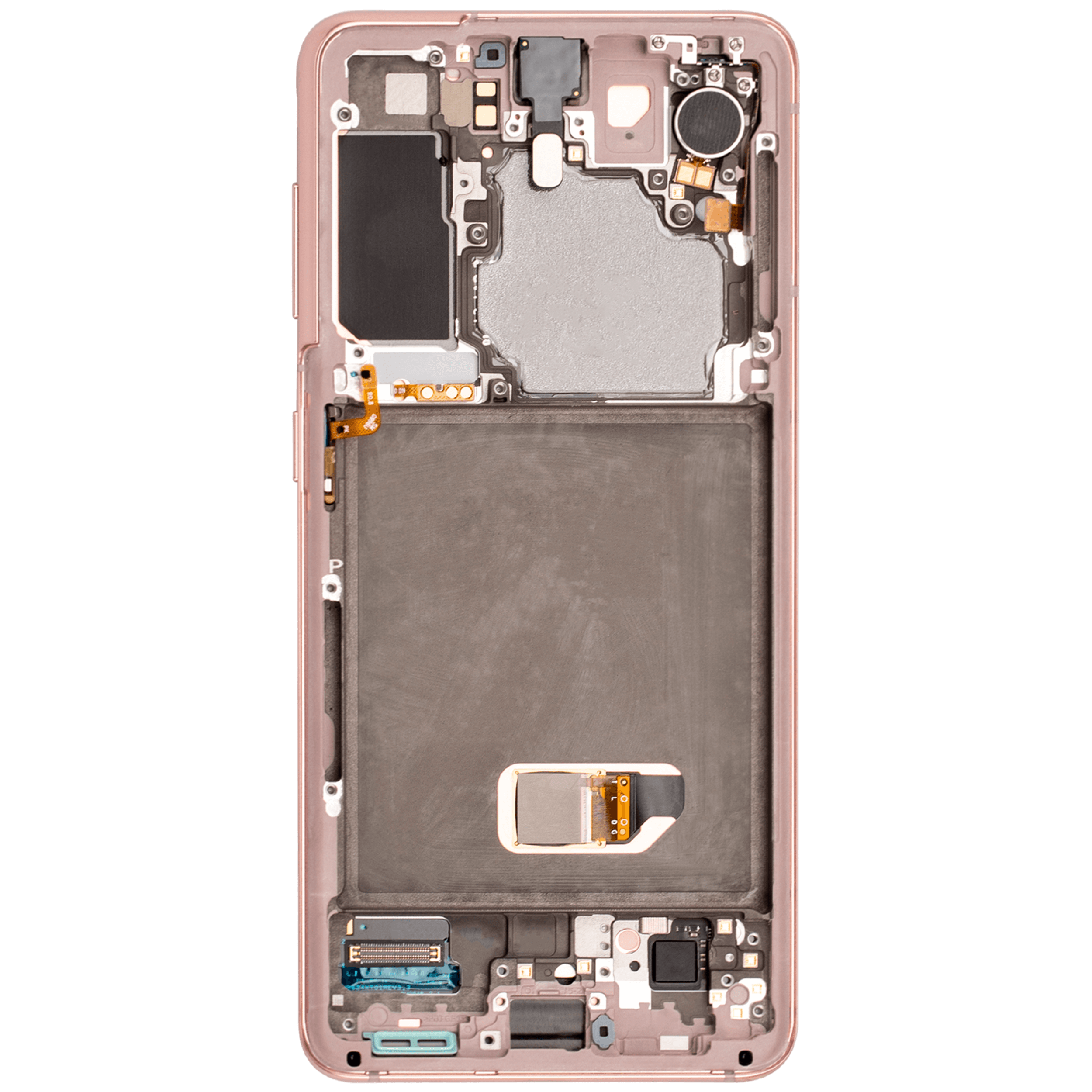 OLED Display mit Rahmen für Samsung Galaxy S21 5G (Aftermarket Plus) (Phantom Pink) – Bild 4