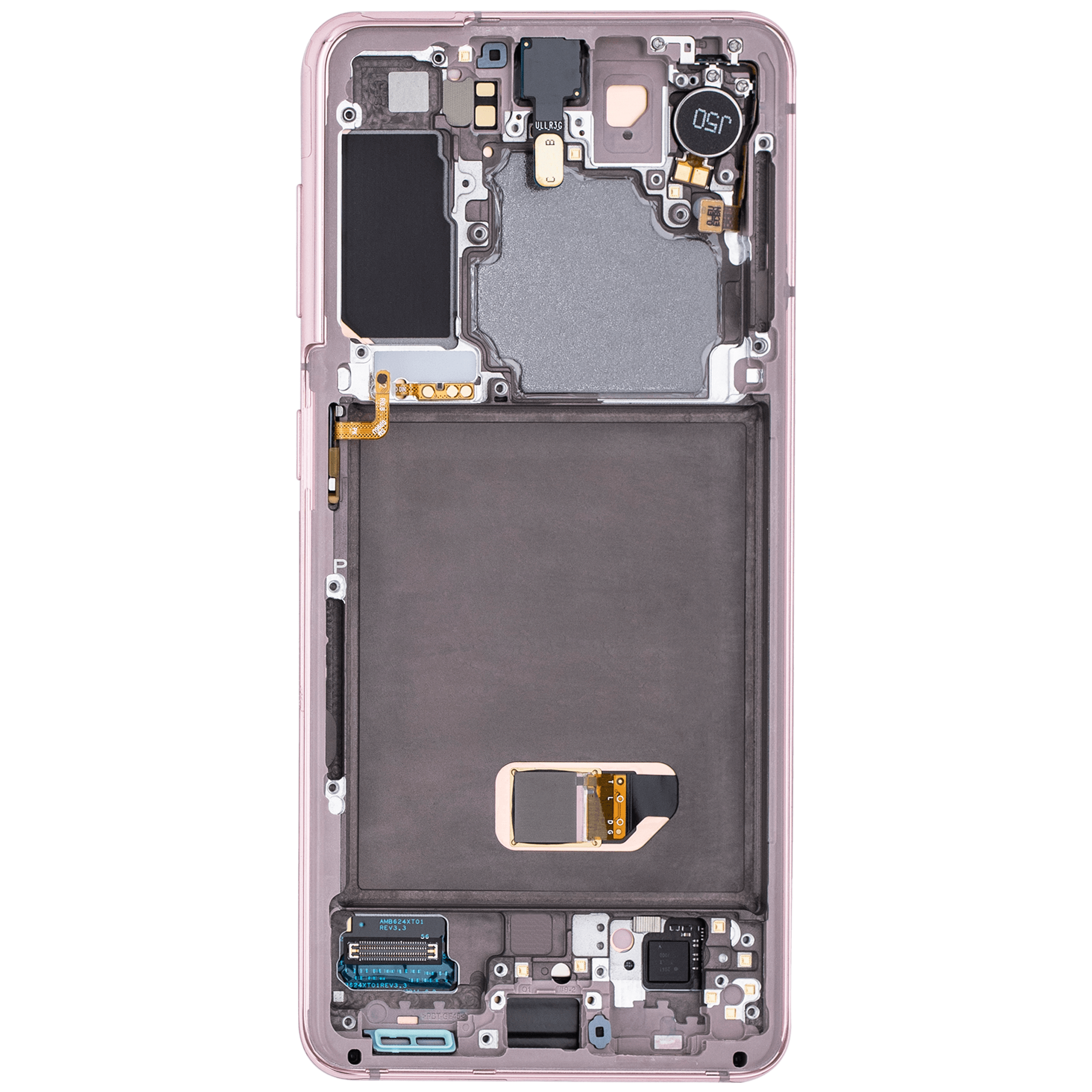 OLED Display mit Rahmen für Samsung Galaxy S21 5G (Aftermarket Plus) (Phantom Violet) – Bild 4