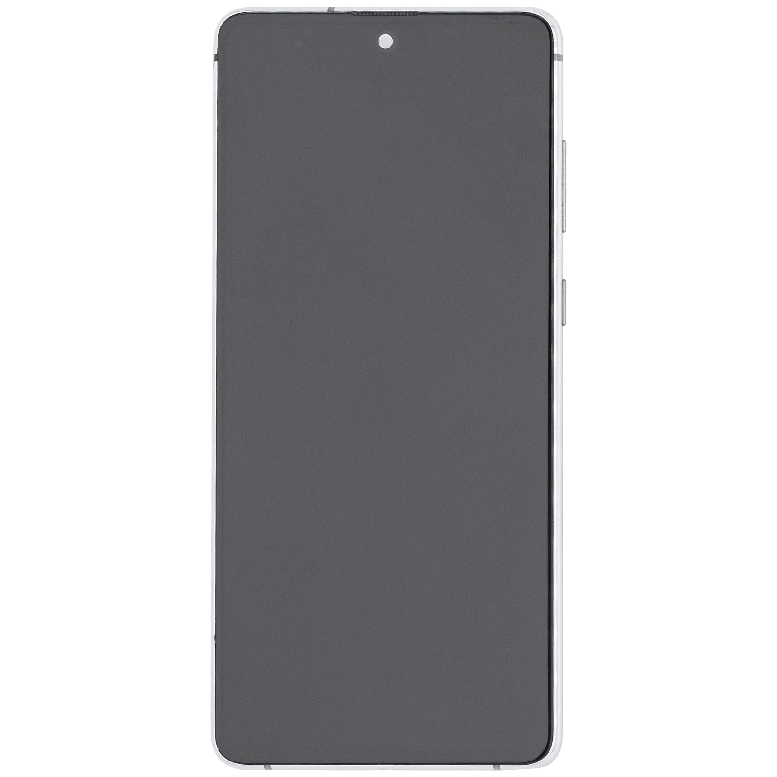 OLED Display mit Rahmen für Samsung Galaxy Note 10 Lite (Aftermarket Plus) (Aura Glow / Silver) – Bild 3