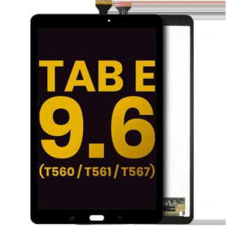 LCD Display ohne Rahmen für Samsung Galaxy Tab E 9.6" (T560 / T561 / T567) (2015) (professionell aufgearbeitet) (Black (Schwarz))