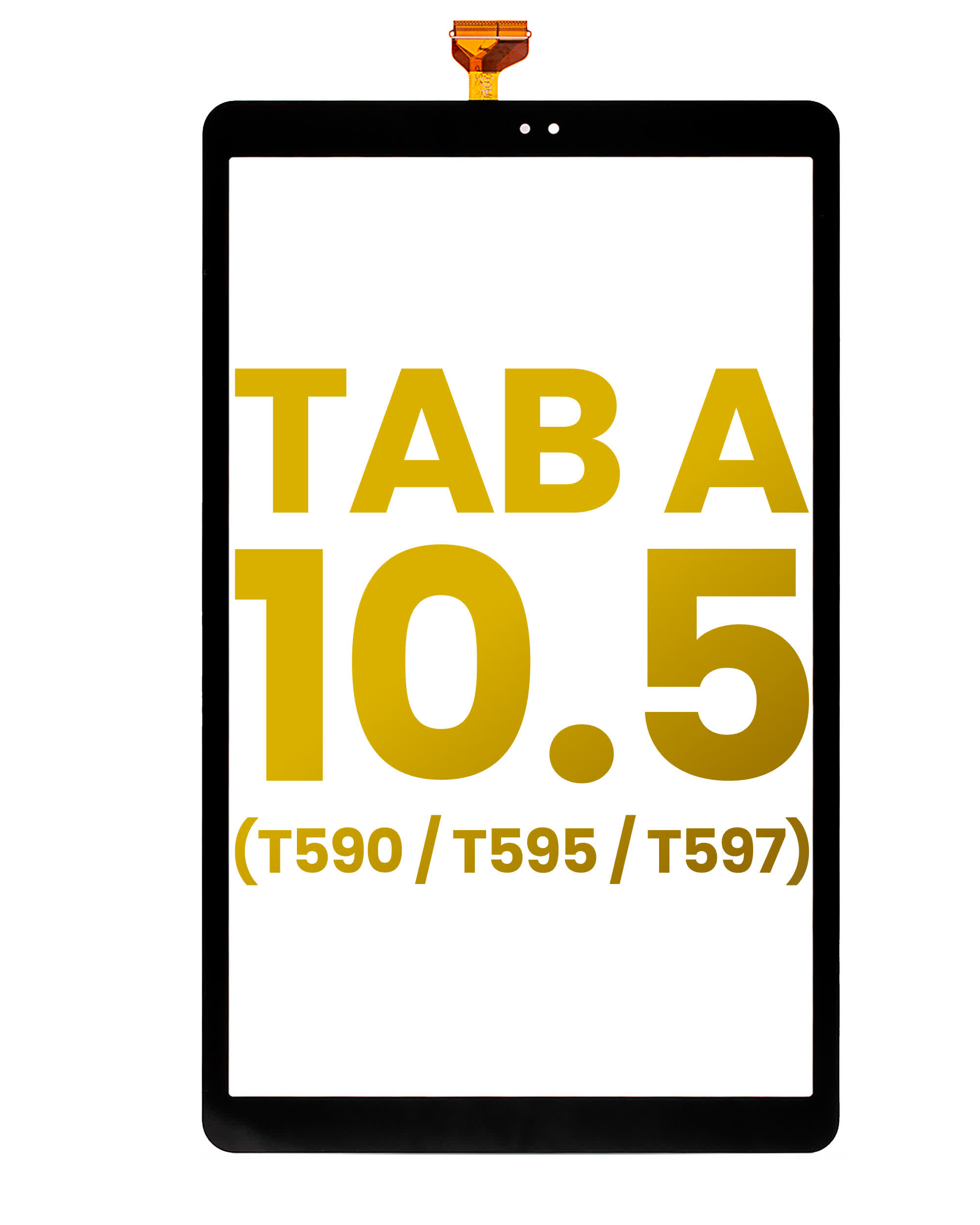 Touchscreen-Digitizer für Samsung Galaxy Tab A 10.5" (T590 / T595 / T597) (2018) (Black (Schwarz))