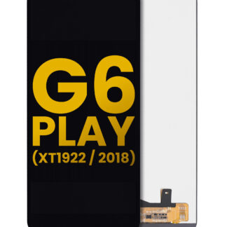 LCD Display ohne Rahmen für Motorola Moto G6 Play (XT1922 / 2018) (International Version) (professionell aufgearbeitet) (Black (Schwarz))