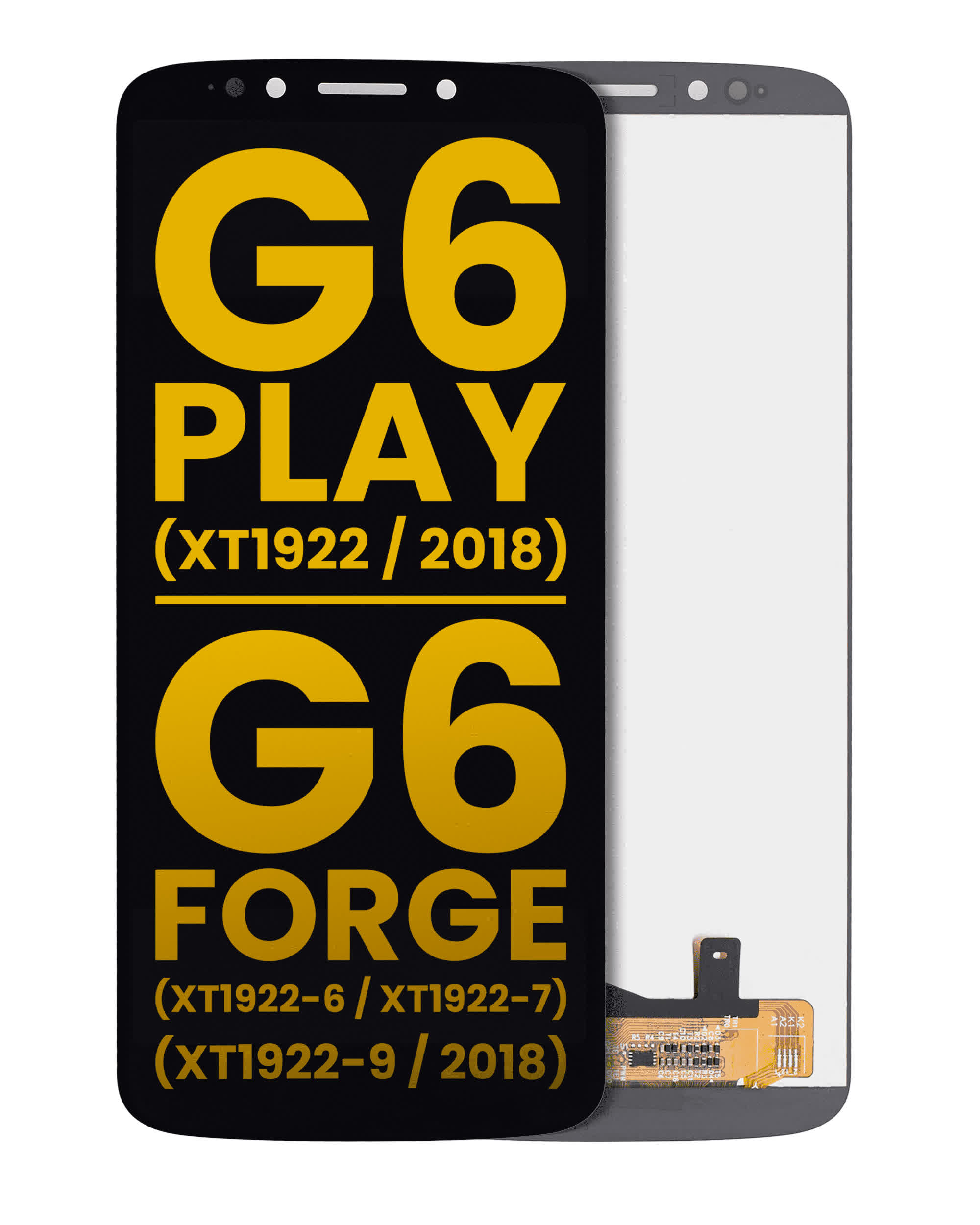 LCD Display ohne Rahmen für Motorola Moto G6 Play (XT1922 / 2018) / G6 Forge (XT1922-6 / XT1922-7 / XT1922-9 / 2018) (US-Version) (professionell aufgearbeitet) (Bl