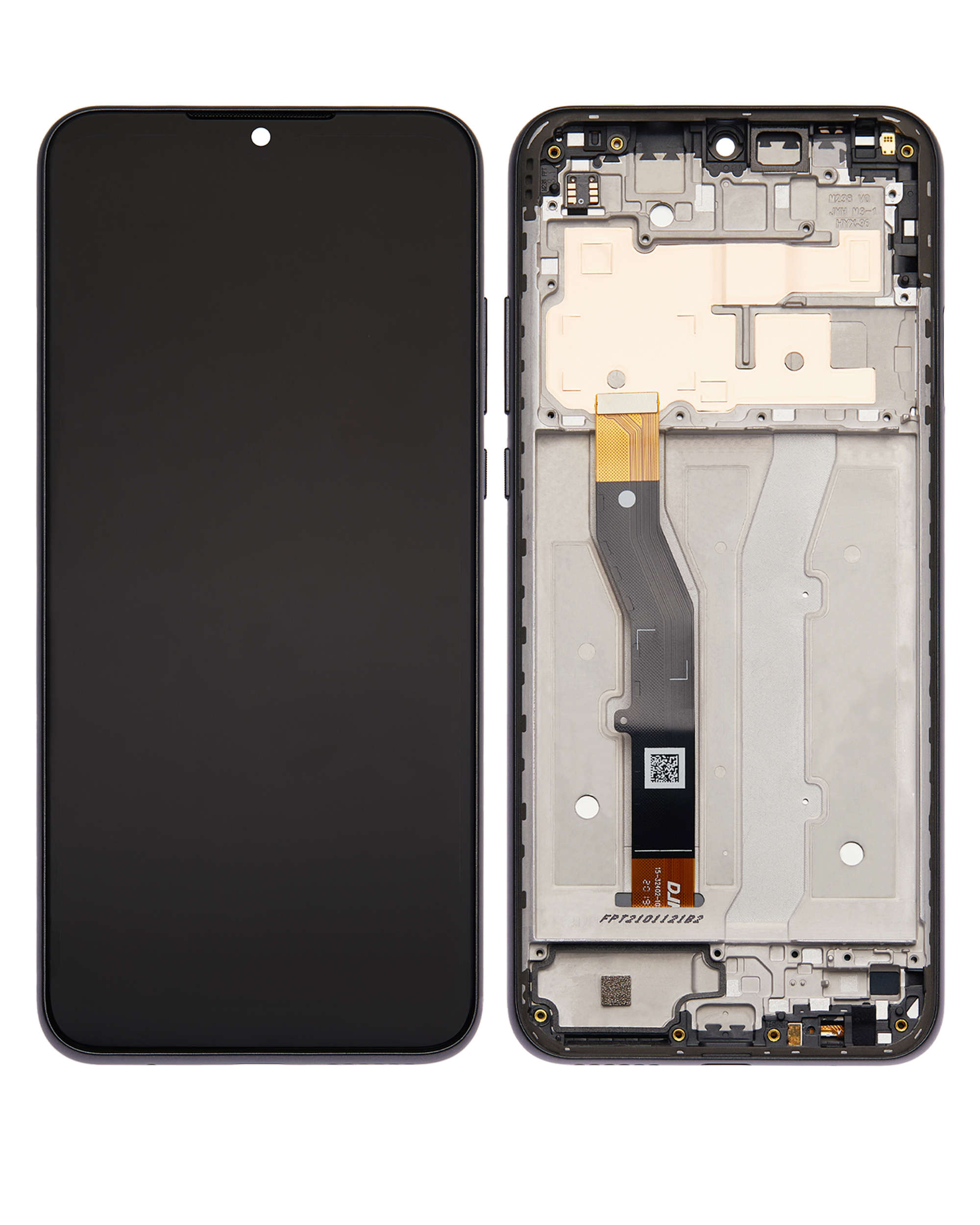 LCD Display mit Rahmen für Motorola Moto G Play (XT2093 / 2021) (professionell aufgearbeitet) (Flash Gray) – Bild 2
