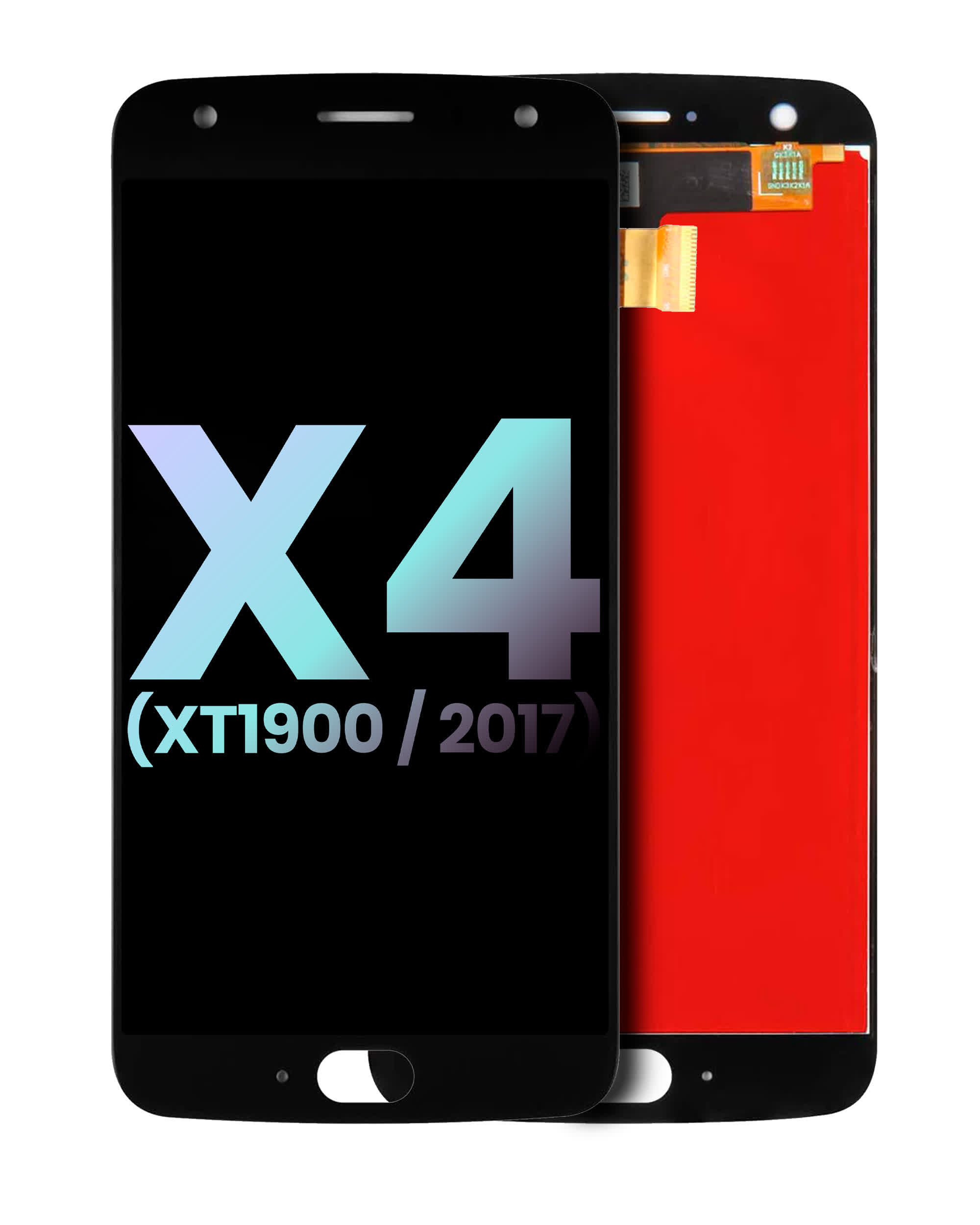 LCD Display ohne Rahmen für Motorola Moto X4 (XT1900 / 2017) (Original) (Black (Schwarz))