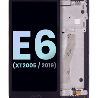 LCD Display mit Rahmen für Motorola Moto E6 (XT2005 / 2019) (Original)
