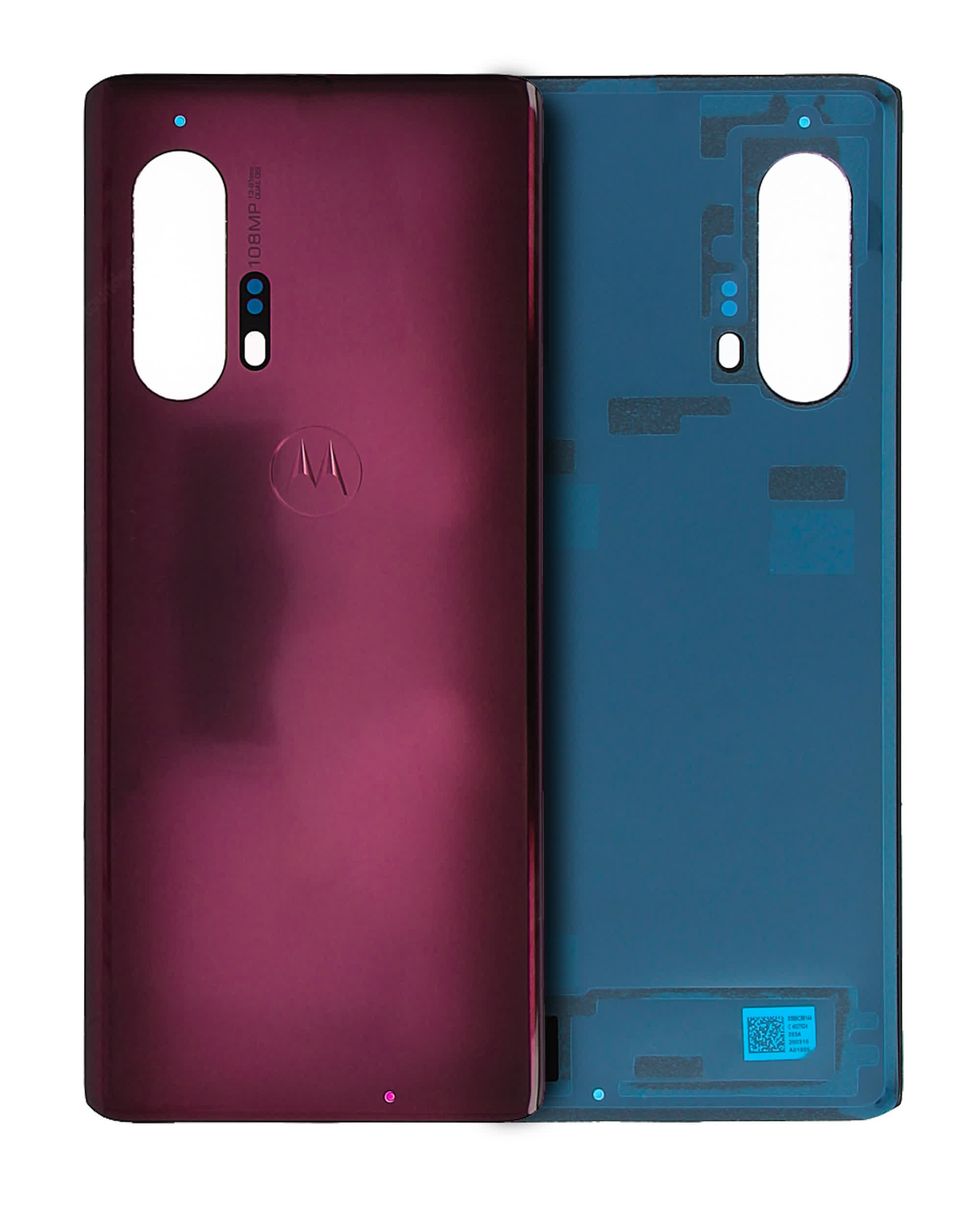 Rückdeckelglas für Motorola Edge Plus (XT2061 / 2020) (Original) (Smokey Sangria)
